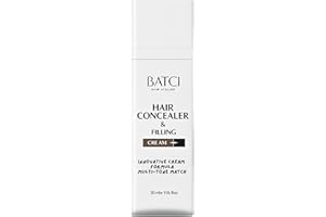 Batci Hair Concealer Cream for Thinning Hair & Bald Spots, Black Hair Root Touch-Up, Waterproof & Sweatproof Scalp Coverage, 
