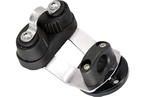 BLUESHARK-Cam Cleat Base Bullseye Fairlead with Cam Cleat