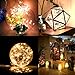 KINGTOP Starry String Lights 2 Pack 16.4Ft 50 LEDs Flexible Copper Wire Battery Powered Fairy String Lights with 8 Modes Remote Control for Holiday Party Wedding Centerpiece Bottle Decoration