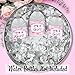 DISTINCTIVS It's a Girl Baby Shower Water Bottle Labels - Pink Footprint Theme - 24 Stickers