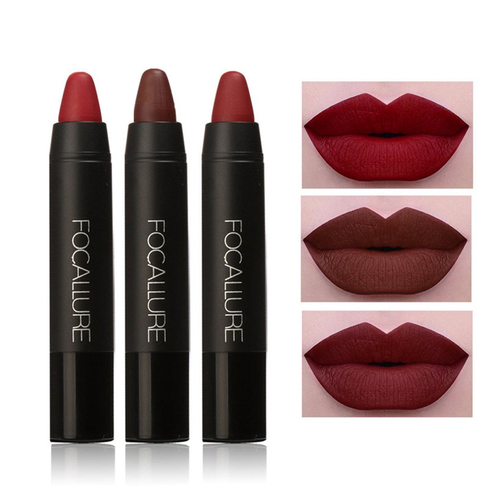 SHERUI Beauty Set of 3 Waterproof Matte Liquid Lipstick