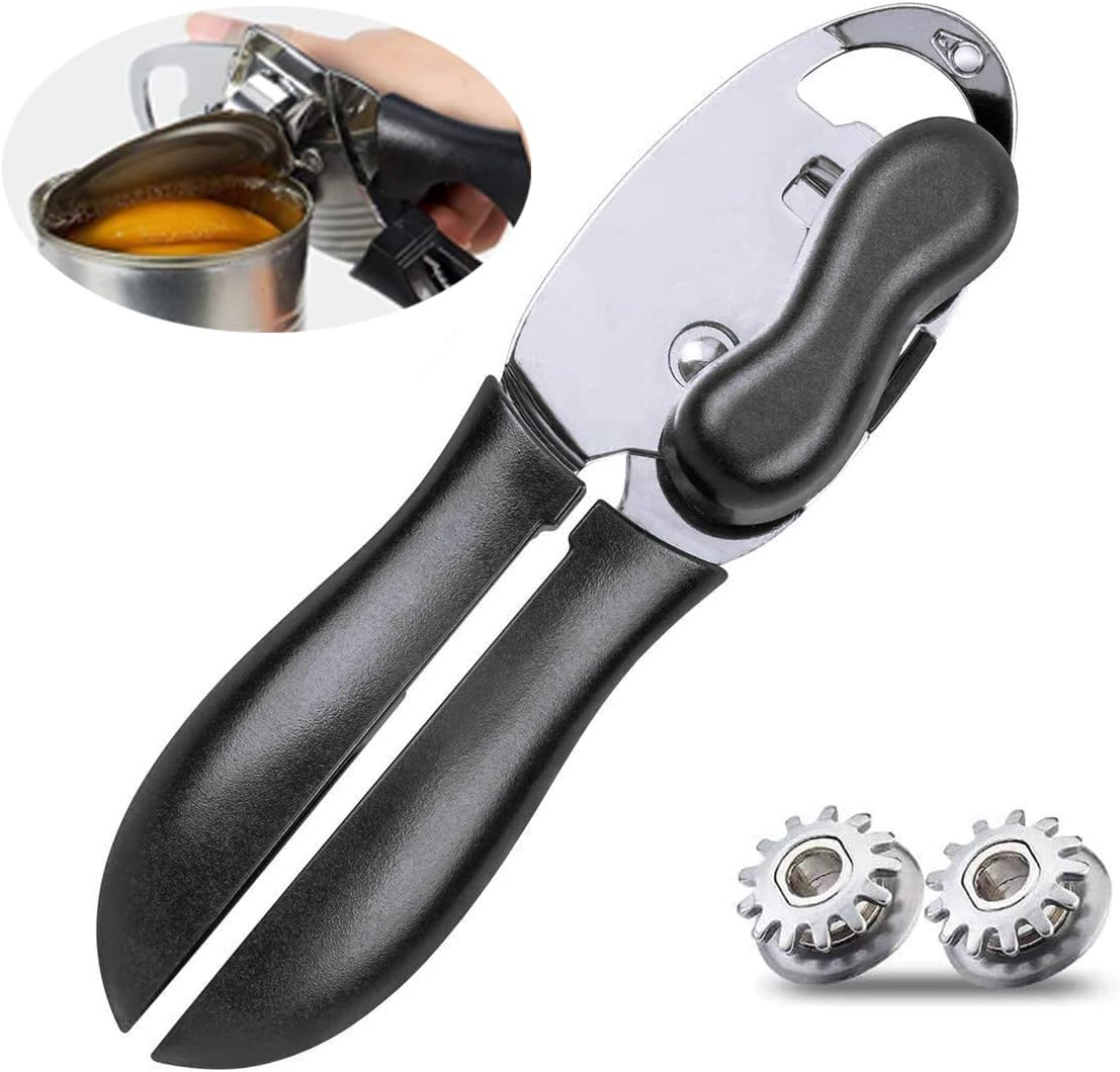 VSILE Can Opener Stainless Steel Manual Can Openers with