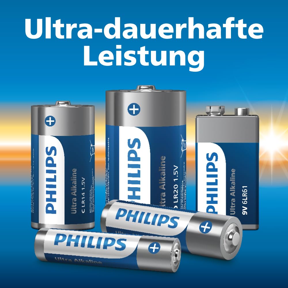 Philips Ultra C Alkali-Batterien, LR14 - Für Taschenlampen und Spielzeug, 20 Stück 5