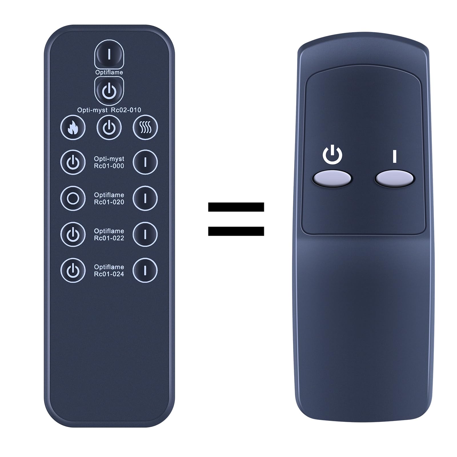 TCNOUMT Universal Remote Control Replacement for Dimplex Opti-Myst RC01-008 RC01-020 RC01-022 RC01-024 Electric Fireplace Heater