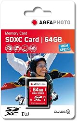 AgfaPhoto 64 GB SDXC Class 10 Memory Card Ultra Fast Transfer Secure Digital view 2