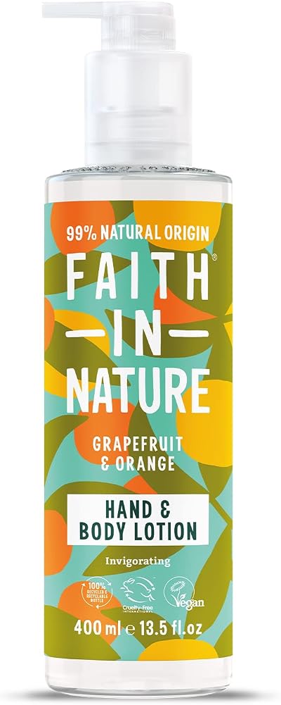 Faith In Nature Grapefruit & Orange Hand & Body Lotion 400 ml Energising Vegan