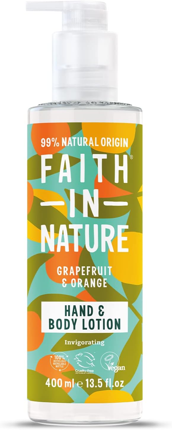 Faith In Nature Grapefruit & Orange Hand & Body Lotion 400 ml Energising Vegan