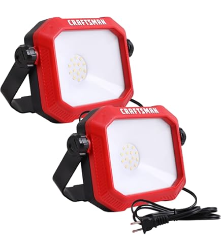 CRAFTSMAN 1100 Lumens 4000K LED Tiltable Portable Work Light in