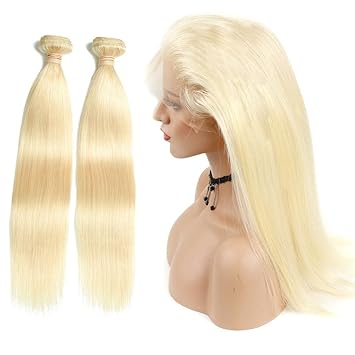 Amazon Com Queen Plus Hair 613 Blonde 360 Lace Frontal With 2