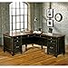 Martin Furniture Hartford L-Shaped Desk, Brown