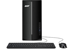Acer Aspire TC-1780-UA92 Desktop | 13th Gen Intel Core i5-13400 Processor | 8GB 3200MHz DDR4 | 512GB M.2 SSD | SD Card Reader | Intel Wi-Fi 6E AX211 | Windows 11 Home, Black