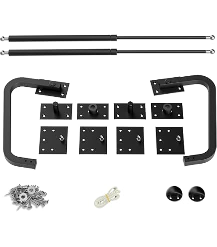 Murphy Bed Full Size Mechanism Kit - Heavy Duty Springs & Hardware For DIY Wall Bed, Supports 436 Lbs, White