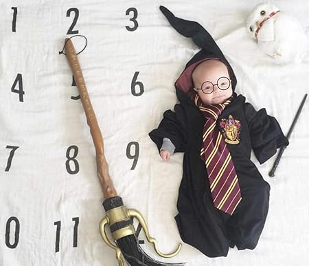 harry potter baby milestone blanket