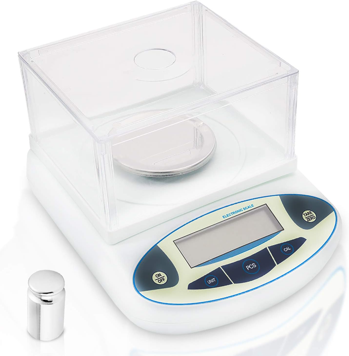 200g x 0.001g High Precision Scientific Lab Scale, MOCCO 1mg Accuracy Weigh Analytical Balance Electronic Laboratory Scale Self Calibrating LCD Digital Analytic Instrument with 200g Calibration Weight