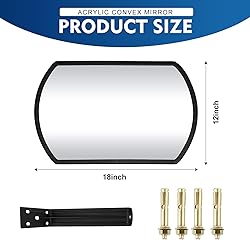 Geetery 2 Pcs Garage Mirror Convex Security Mirror