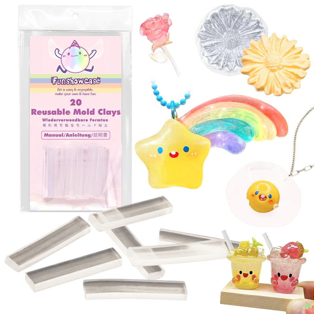 Moldable Plastic Mould Clay Reusable Resin Strips 20-bar
