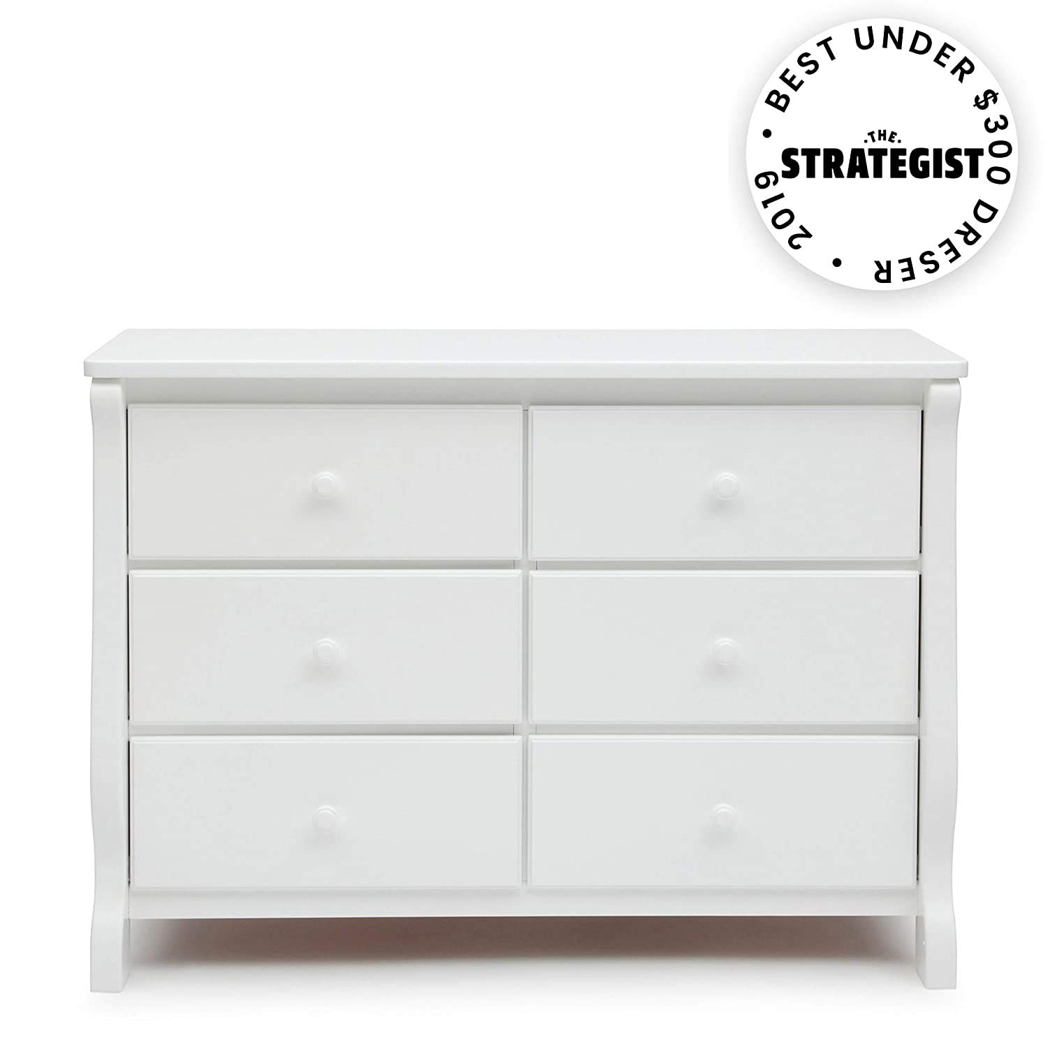 Delta Children Universal 6 Drawer Dresser, White : Nursery Dressers : Furniture & Decor