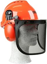 Oregon Chainsaw Safety Helmet with Protective Ear Muff and Mesh Visor view 1