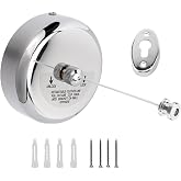 Retractable Clothesline 9.0 FT, 304 Stainless Steel Clothes Line Dryer with Heavy Duty Adjustable Stainless Steel Rope String for Hanging Drying Bathroom, Laundry, Hotel, Indoor &amp; Outdoor