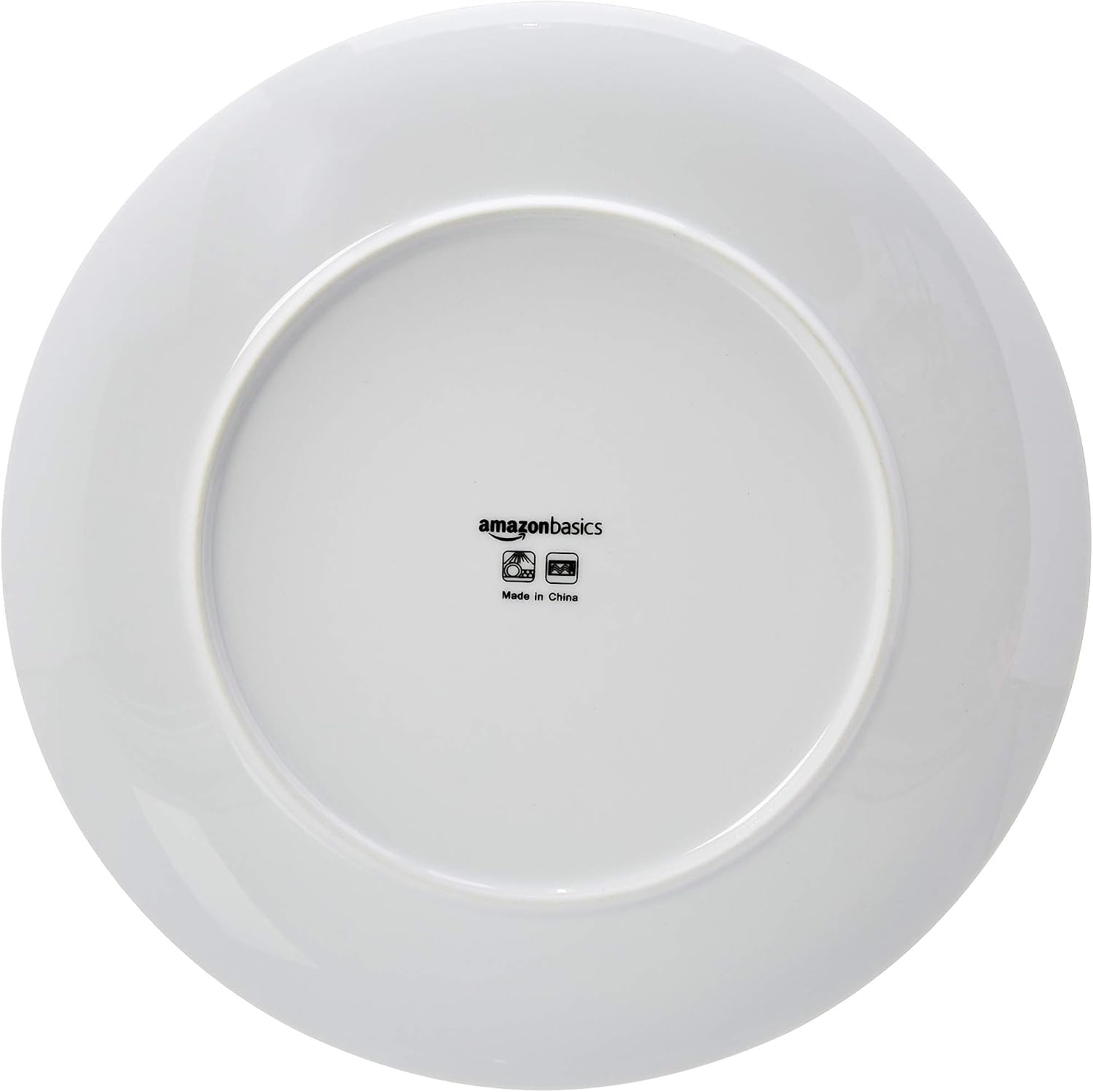 Amazon Basics 18-Piece Dinnerware Set - White Porcelain Coupe, Service for 6 - Image 4