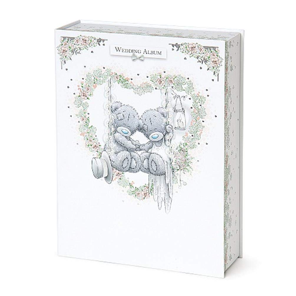 Me To You AGA01001 Tatty Teddy Wedding Day Album-160 Photos, 6 x 4, Blue,grey,pink,silver