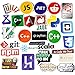 Programming Stickers for Laptop(108PCS)-Programming Stickers of Front-end dev,Back-end Languages Stickers for Software Developers, Engineers, Hackers, Programmers, Geeks, and Coders