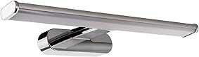 SEBSON® Lámpara LED Espejo 40cm, montaje en pared, espejo baño IP44 de lámpara, luz blanca neutra 4000K, 410x135x41mm, 8W, 600lm [Clase de eficiencia energética A]