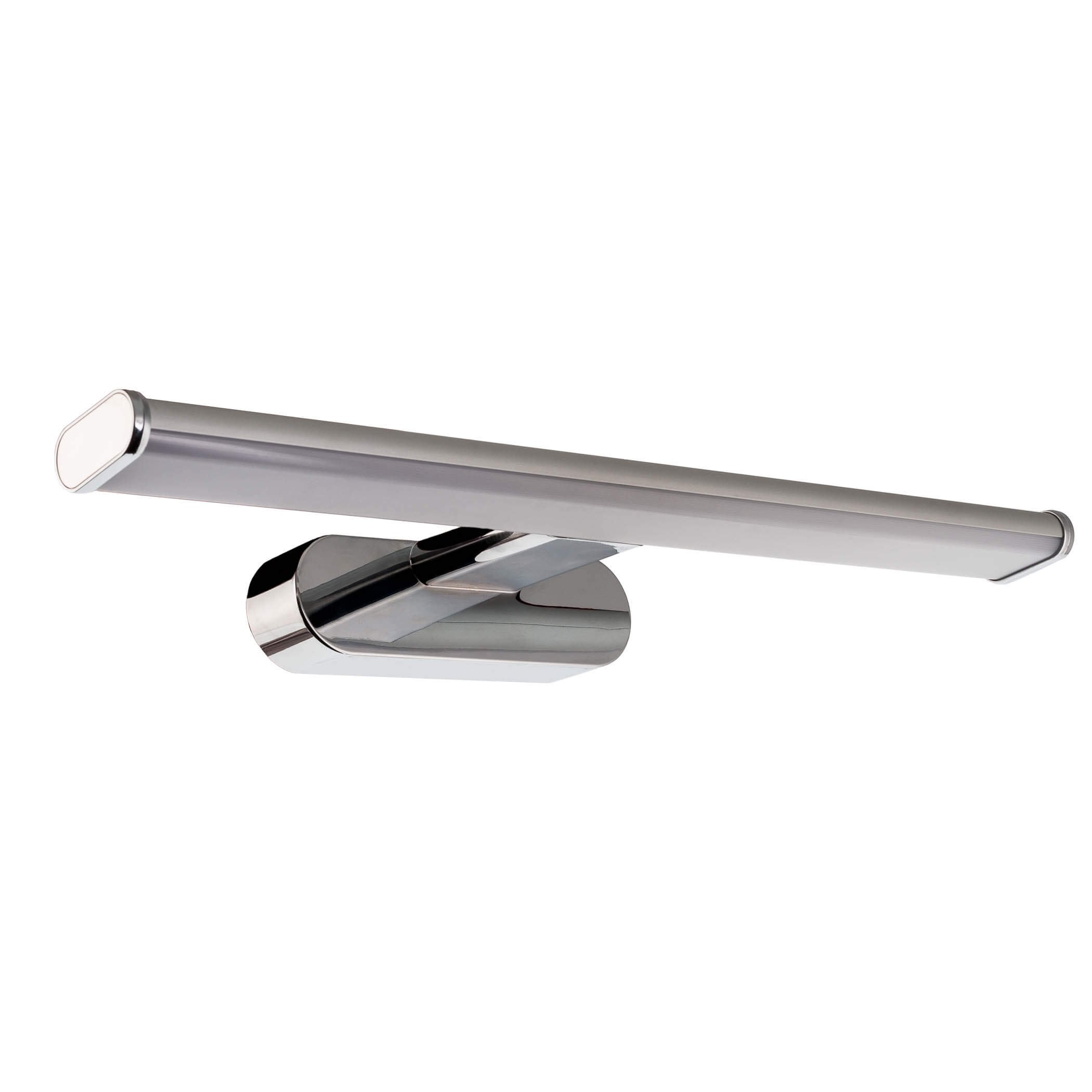 SEBSON Mirror wall light LED, mirror lamp IP44, neutral white 4000K, aluminium, 410x135x41mm, 8W, 600lm