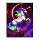 5D Unicorn Diamond Embroidery Painting Rhinestone DIY Cross Stitch Drill Art Craft Home Wall Decoration (H06)