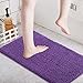 ITSOFT Plush Bathroom Rug 34x21, Absorbent Machine Washable Non Slip Chenille Bath Mats, Quick Dry Bathmat, Bath Rugs for Bath, Shower, Bedroom, or Door Mat, Lilac