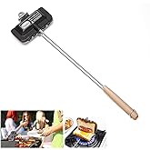 NMIGNH Hot Sandwich Maker, Double-Sided Sandwich Baking Pan,Double Sided Frying Pan for Breakfast,Hot Dog Toaster,Campfire Sandwich Maker(Long Handle Style)