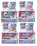 Shopkins Cutie Cars Series 3 Color Change Set of 4, Styles May Vary. Including Blizy Maze Pen.