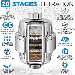 AquaHomeGroup Handheld Shower Head with Filter - 20