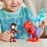 Spidey and His Amazing Friends Miles Spin Morales & Spidey-Rex 4in 2-Pack view 3