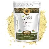 Organic Way Triphala Herbal Powder - Amla, Haritaki & Bibhitaki Formula | Kosher & USDA Certified | Vegan, Non-GMO & Gluten Free | Tested for Heavy Metal and Purity | 100% Raw from India (1LBS / 16Oz)