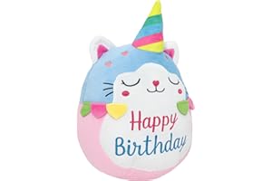 CAIYUEGG Cat Plush Toy Unicorn Cat Stuffed Animal Cute Birthday Unicorn Plushies Pillow Soft Plushie Doll Gifts for Kid Decor