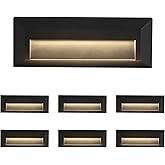 ZONK LED Outdoor Indoor Step Lights, Line Voltage 110-240V 2W Landscape Stair Lights, 9Inch Non-dimmable 3000K IP65 Waterproo