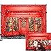 Allenjoy 7x5ft Red Window Christmas Backdrop House Christmas Backdrops for Photography Star Street Shooting Christmas Backdrops for Photographers primary