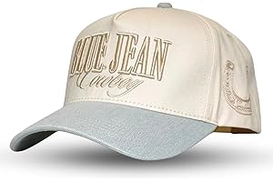 Vintage Western Trucker Hat | Men & Women | Country Cute Caps for Cowgirls Cowboys | Camo Denim Embroidered Cotton | Snapback