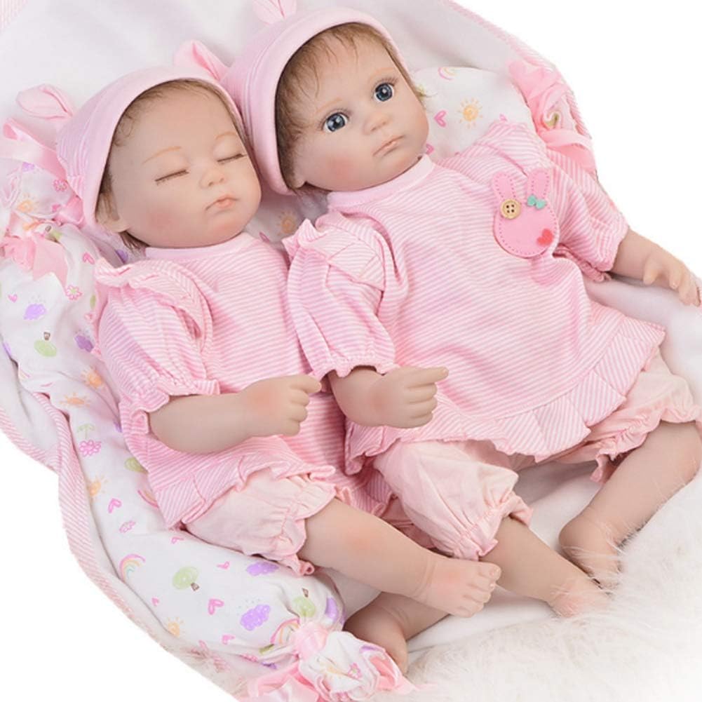 Prezzo Candyana Twin Reborn Bambola 42cm Realistico Simulazione Bambino Carino Ragazza Silicone Compleanno Bambole Regalo Offerte