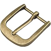 Mufeban 1.1 Inches to 1.5 Inches Belt Buckle 28mm to 38mm Single Prong Square Belt Buckles for Women Men