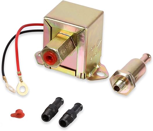 Amazon Sanon 12v電気燃料ポンプ ユニバーサル インライン フィルター ディーゼル ガソリン エンジンポンプ ファセット銅 フューエルポンプ 車 バイク