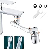 Ibergrif Tap Extender 1440° Swivel Robotic Arm Faucet Aerator Silver M91006 view 1