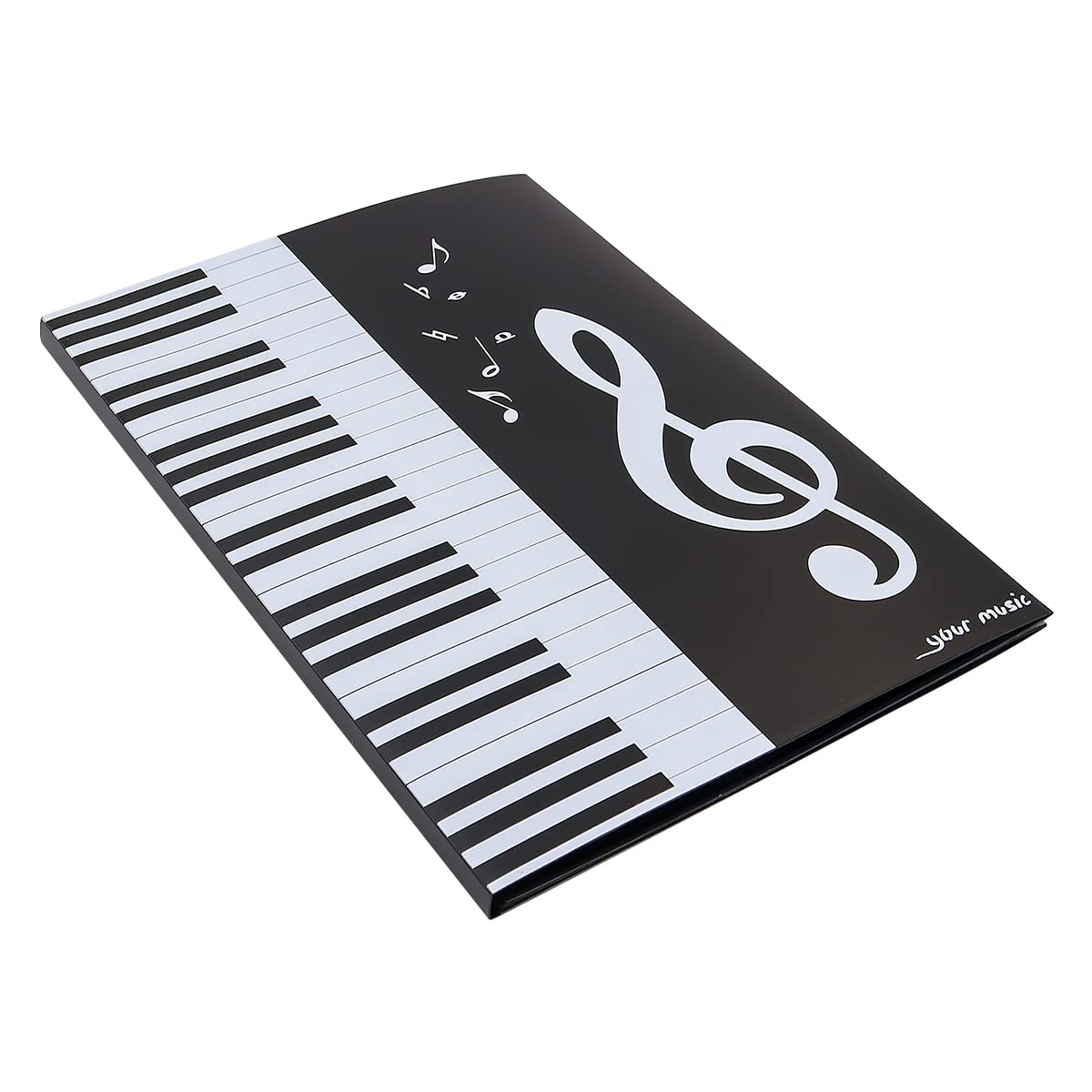 Alnicov A4 Sheet Music Display Folder 4-Sided Unfolding File Holder for Music Sheets Unfolding When Playing Instrument