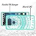LG V20 Case, AnoKe LG V20 Clear Case,Scratch Resistant Glitter Mandala Flower Ultra-Thin Slim-Fit Women Girls Acrylic Hard Cover TPU Bumper Hybrid Protective Phone Case Cover for LG V20 TM CH Mint