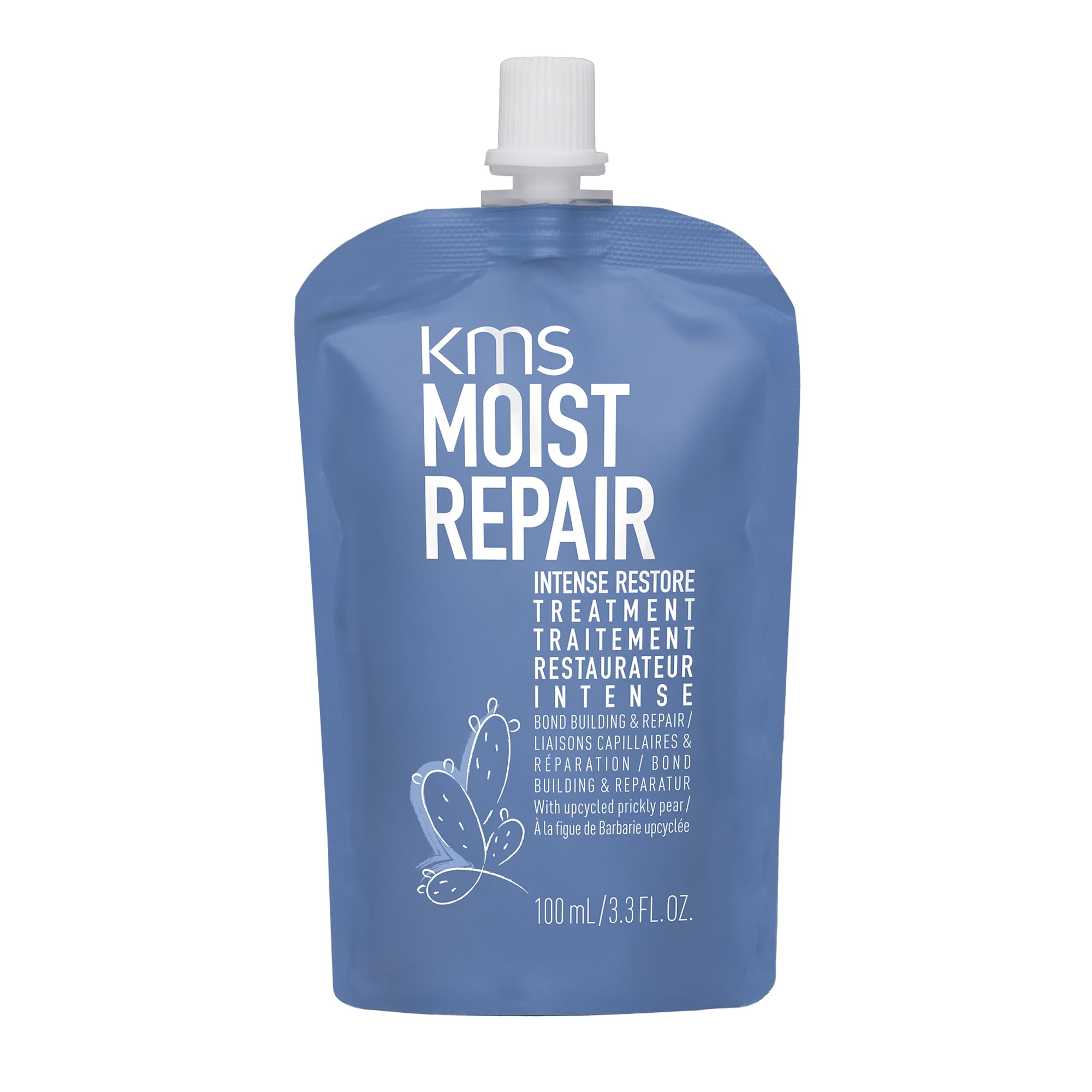 KMS MoistRepair Intense Restore Treatment, For Damaged Hair, Bond Building & Repair, Vegan & PETA Approved, 100ml