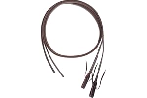 Split Reins 5/8-inch Thick Tied Ends with Double Stitched Heavy Latigo