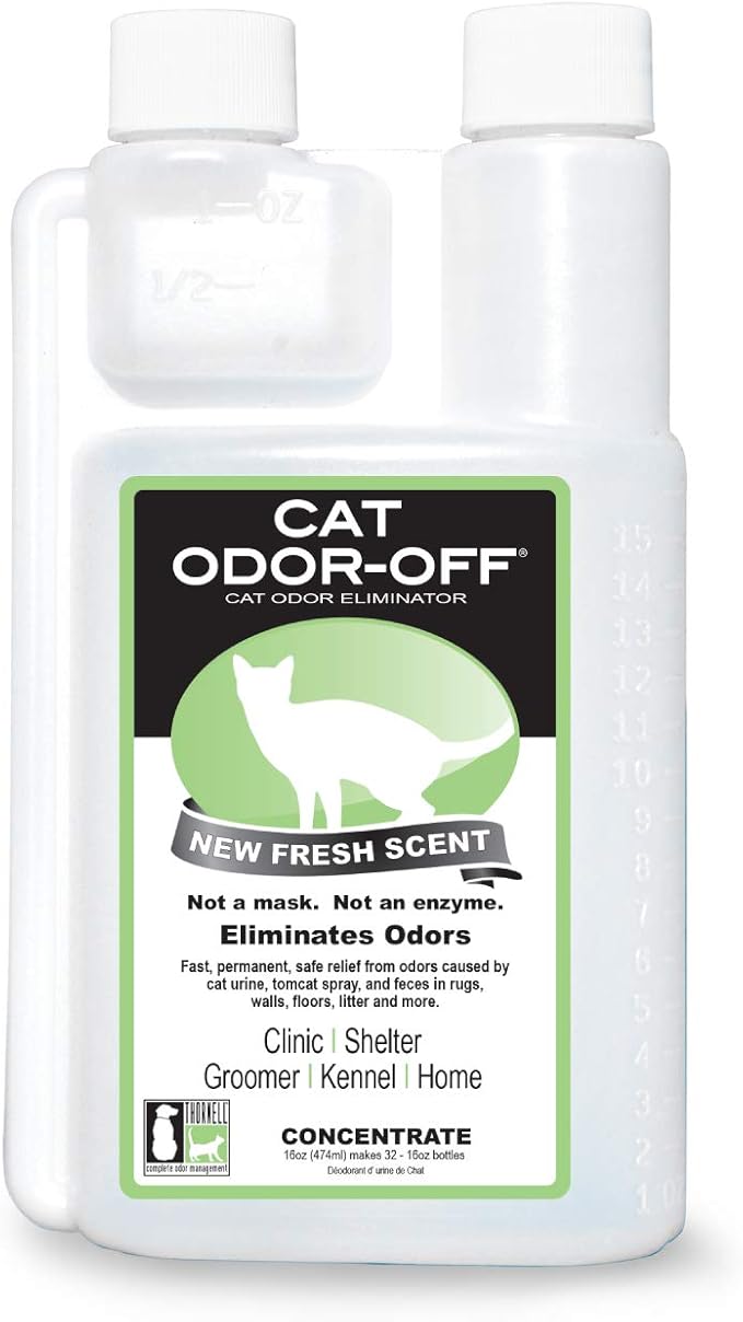 Amazon Com Thornell Co Ocfs Cat Odor Off Concentrate Fresh Scent 16 Ounce Concentrate Clear Pet Supplies