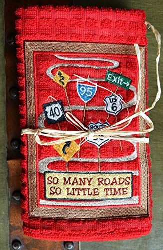 Custom RV Dish Drying Mat, Road Map, Coffeepot Mat, Coffee Pot Mat, RV Decor, Top Quality Schroeder and Tremayne 16"x18" Mat (Option to add name) Machine Wash/Dry