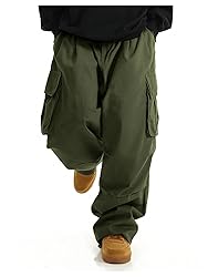 OYOANGLE Men's Drawstring Elastic Waist Flap